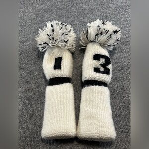 Golf driver and 3 wood head covers lot of 2